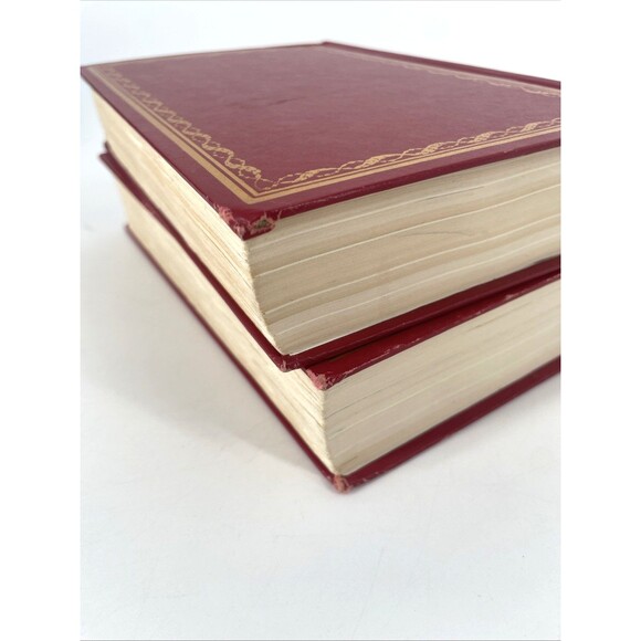 Adolf Hitler Vol 1&2 John Toland International Collectors Library Red Gilt 1976 - Picture 12 of 15